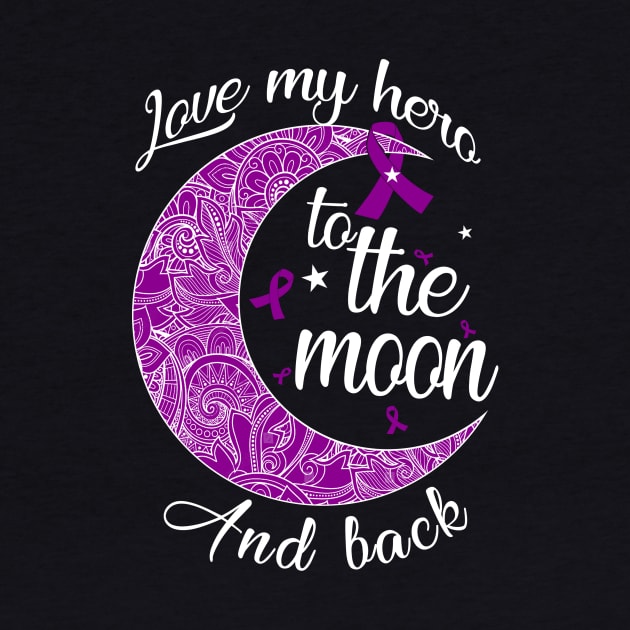 love pancreatic cancer hero to the moon by TeesCircle